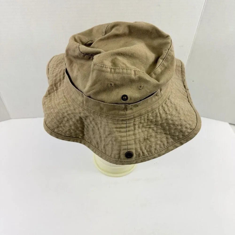 Budweiser Bucket Hat Fishing/Beach Snaps Vented Boonie Hat Khaki